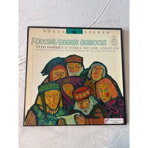 Angel Puccini Gianni Schicchi Vinyl LP Tito Gobbi Black Good Stereo 35473